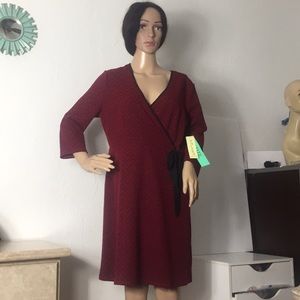 NWT: TACERA CHEVRON V NECK GOWN